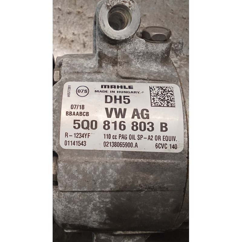 Recambio de compresor aire acondicionado para seat leon st (5f8) 1.2 tsi referencia OEM IAM 5Q0816803B  12