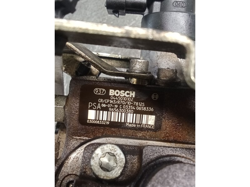 Recambio de bomba inyeccion para peugeot 207/207+ (wa_, wc_) 1.6 hdi referencia OEM IAM 9656300380 0445010102 BOSCH