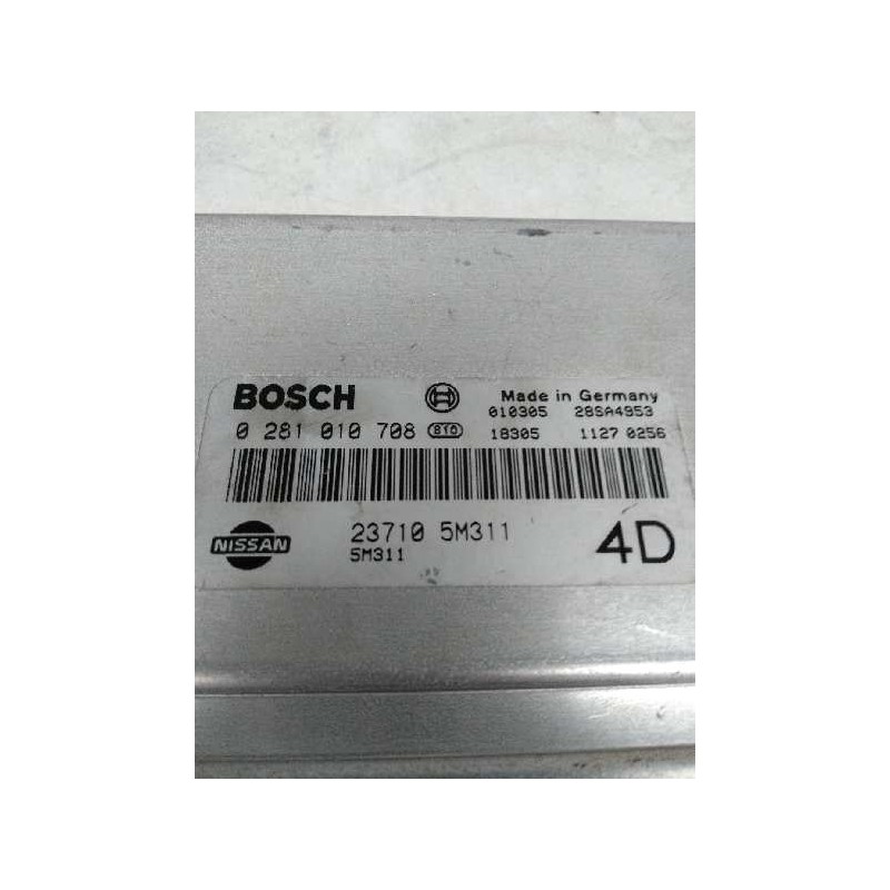 Recambio de centralita motor uce para nissan almera (n16/e) 2.2 16v turbodiesel cat referencia OEM IAM 0281010708 237105M311 4D