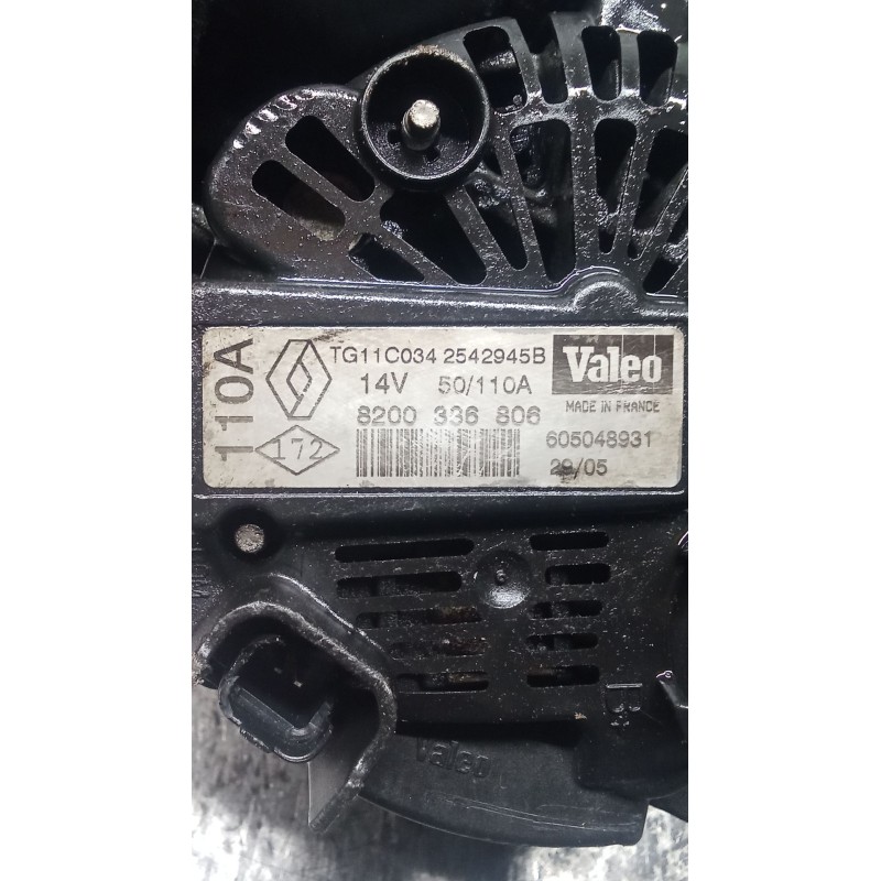 Recambio de alternador para renault clio ii (bb_, cb_) 1.5 dci (b/cb07) referencia OEM IAM 8200336806  110A