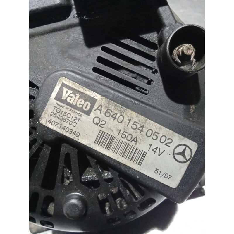 Recambio de alternador para mercedes-benz clase a (w169) a 160 cdi (169.006, 169.306) referencia OEM IAM A6401540502 2543570C 15