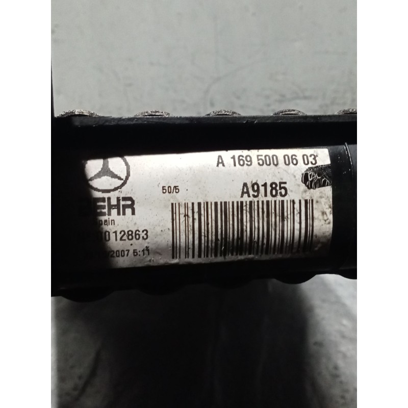 Recambio de radiador agua para mercedes-benz clase a (w169) a 160 cdi (169.006, 169.306) referencia OEM IAM A1695000603 A1695001