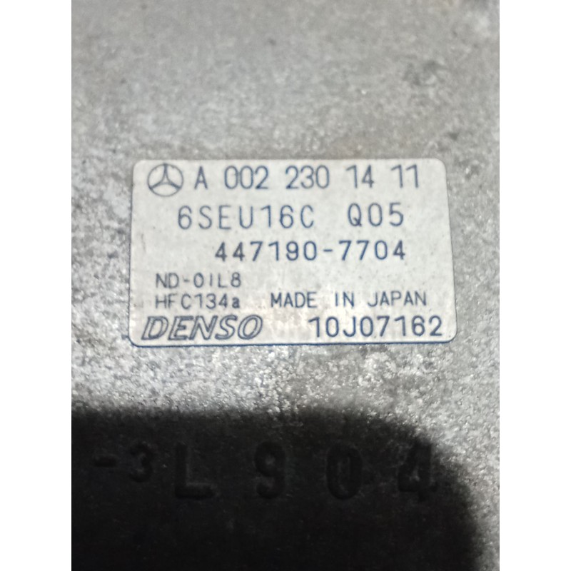 Recambio de compresor aire acondicionado para mercedes-benz clase a (w169) a 160 cdi (169.006, 169.306) referencia OEM IAM A0022