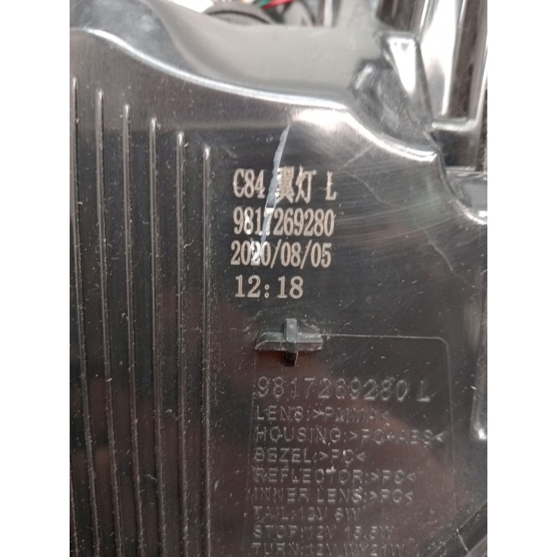 Recambio de piloto trasero izquierdo para citroën c5 aircross (ac_, aj_, ar_, a4_) 1.5 bluehdi 130 (acyhzj, acyhzr) referencia O