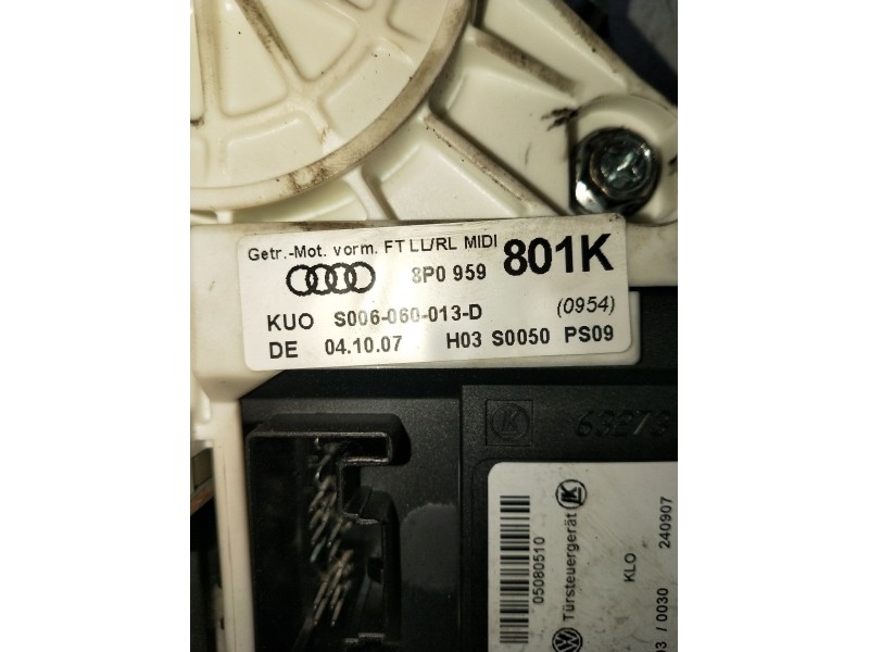 Recambio de elevalunas delantero izquierdo para audi a3 (8p1) 1.9 tdi referencia OEM IAM 8P0959801K 2004 