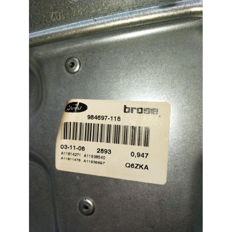 Recambio de elevalunas delantero derecho para ford focus ii (da_, hcp, dp) 1.8 tdci referencia OEM IAM 984697118 A11814271 A1193
