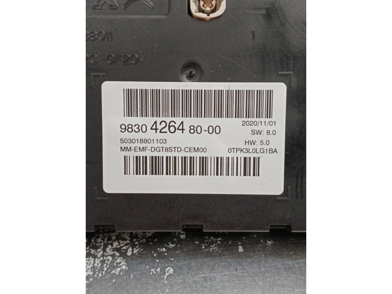 Recambio de pantalla multifuncion para citroën c5 aircross (ac_, aj_, ar_, a4_) 1.5 bluehdi 130 (acyhzj, acyhzr) referencia OEM 