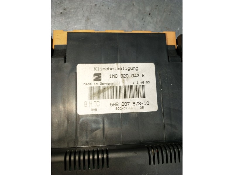 Recambio de mando calefaccion / aire acondicionado para seat toledo (1m2) referencia OEM IAM 1M0820043E 5HB00797810 1999