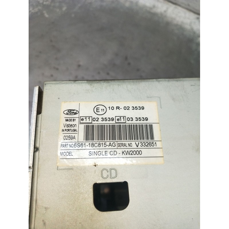 Recambio de sistema audio / radio cd para ford focus ii (da_, hcp, dp) 1.8 tdci referencia OEM IAM 6S6118C815AG V332651 2005