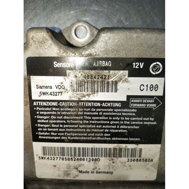 Recambio de kit airbag para alfa romeo 147 (937_) 1.9 jtdm 8v (937.axd1a, 937.axu1a, 937.bxu1a) referencia OEM IAM 5WK43277  200