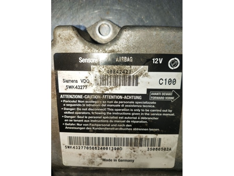 Recambio de kit airbag para alfa romeo 147 (937_) 1.9 jtdm 8v (937.axd1a, 937.axu1a, 937.bxu1a) referencia OEM IAM 5WK43277  200