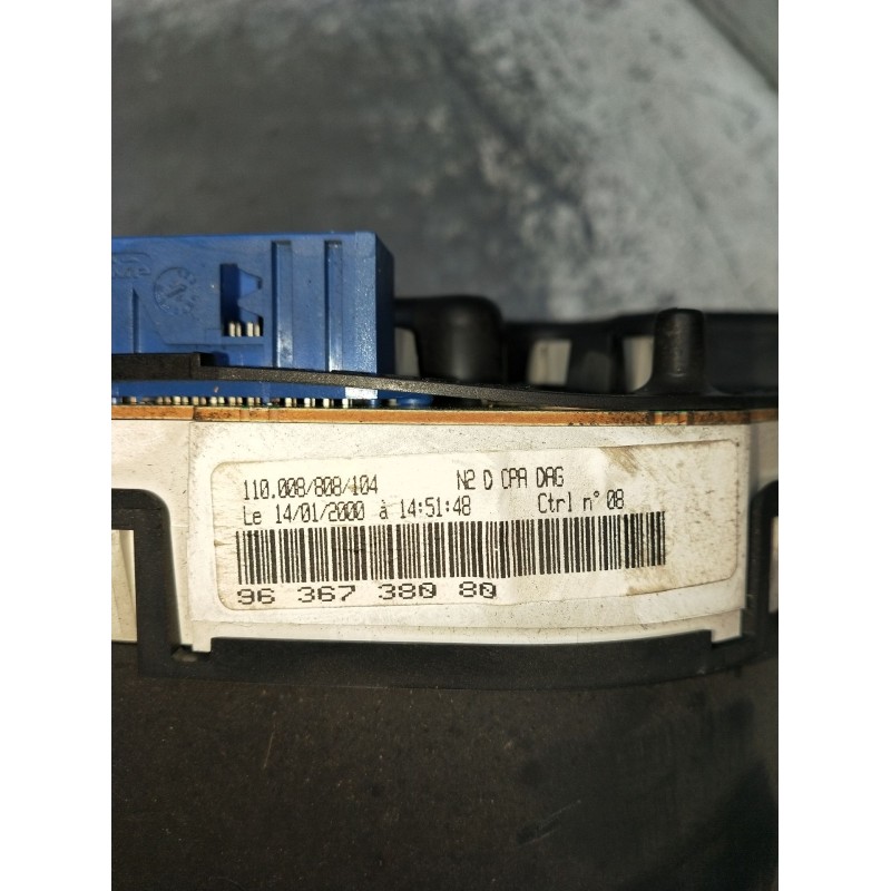 Recambio de cuadro instrumentos para peugeot 306 hatchback (7a, 7c, n3, n5) 1.9 d referencia OEM IAM 9636738080 1100082000 2000