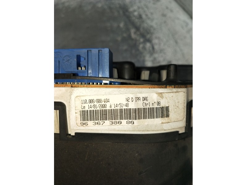 Recambio de cuadro instrumentos para peugeot 306 hatchback (7a, 7c, n3, n5) 1.9 d referencia OEM IAM 9636738080 1100082000 2000