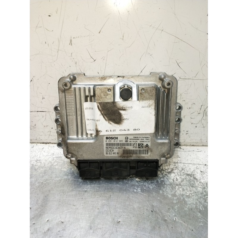 Recambio de centralita motor uce para citroën c4 i (lc_) 1.6 hdi referencia OEM IAM 0281012985 9661204380 1039S14116 2004 EDC16C