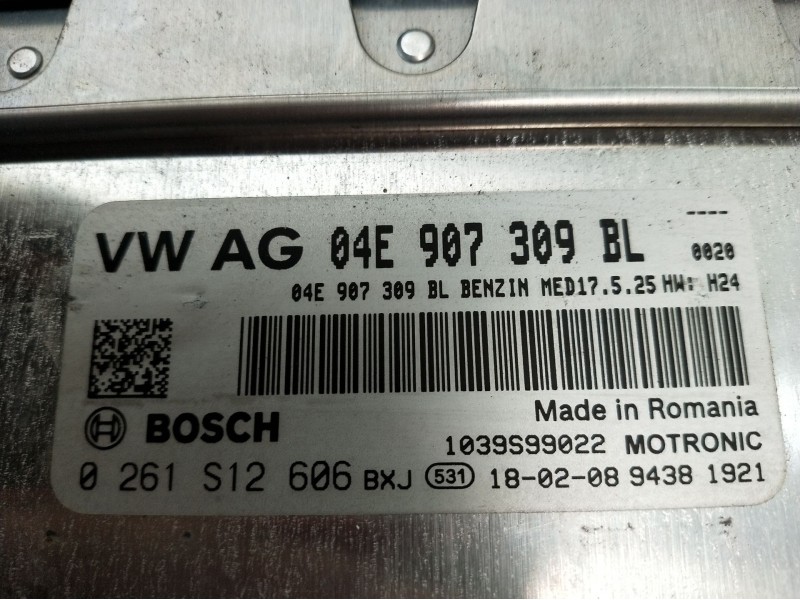 Recambio de centralita motor uce para seat leon st (5f8) 1.2 tsi referencia OEM IAM 0261S12606 04E907309BL 1039S99022 2012