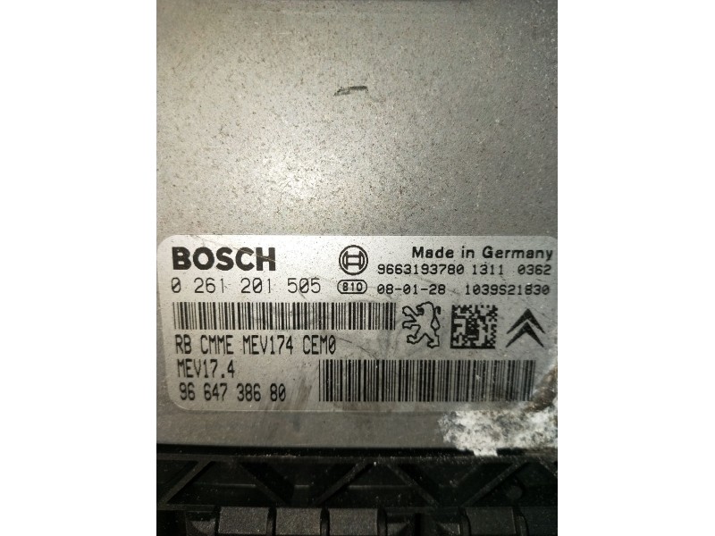 Recambio de centralita motor uce para peugeot 308 premium referencia OEM IAM 0261201505 9664738680 1039S21830 9663193780 2007