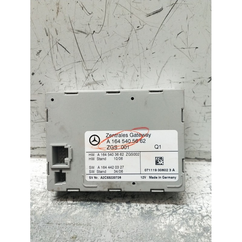 Recambio de modulo electronico para mercedes-benz clase m (w164) ml 320 cdi 4-matic (164.122) referencia OEM IAM A1645405662 A2C