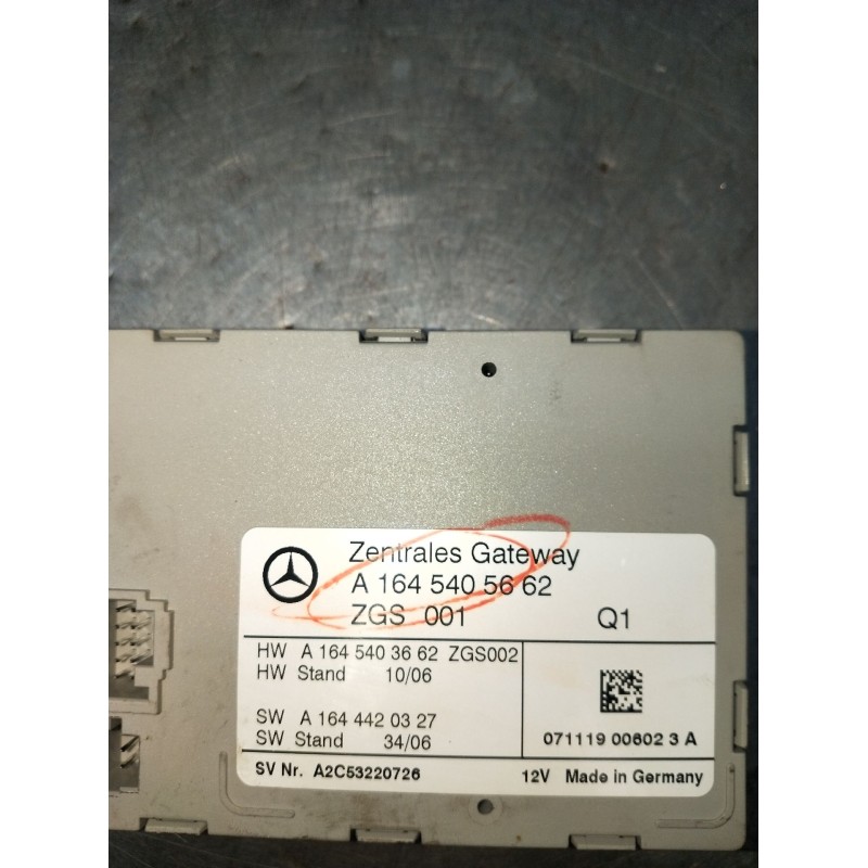 Recambio de modulo electronico para mercedes-benz clase m (w164) ml 320 cdi 4-matic (164.122) referencia OEM IAM A1645405662 A2C