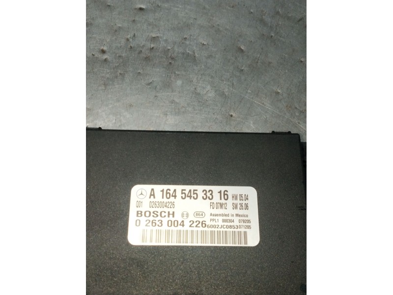 Recambio de modulo electronico para mercedes-benz clase m (w164) ml 320 cdi 4-matic (164.122) referencia OEM IAM A1645453316 026