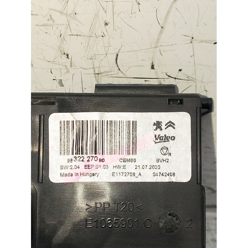 Recambio de modulo electronico para peugeot 3008 ii suv (mc_, mr_, mj_, m4_) 1.5 bluehdi 130 referencia OEM IAM 9832227080  