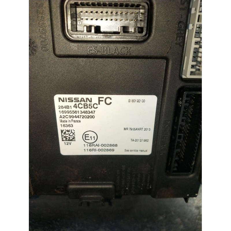 Recambio de modulo electronico para nissan qashqai ii (j11, j11_) 1.2 dig-t referencia OEM IAM 169955611348347 A2C9944720200 J11