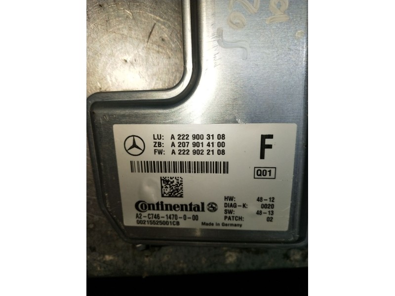 Recambio de modulo electronico para mercedes-benz clase c (w205) c 400 4-matic (205.066) referencia OEM IAM A2229003108 A2079014