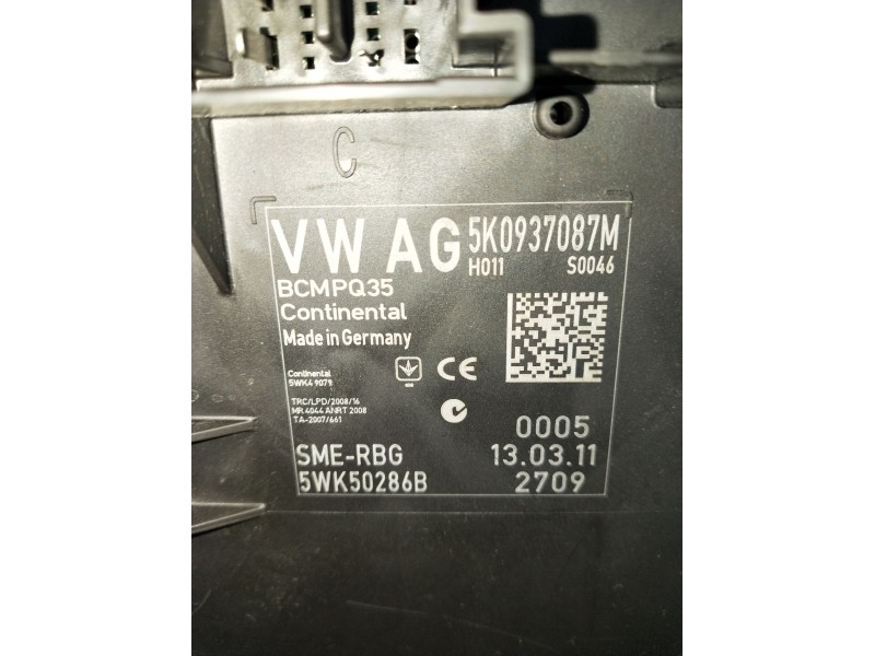 Recambio de modulo electronico para seat alhambra (710, 711) 2.0 tdi referencia OEM IAM 5K0937087M 5WK50286B 11