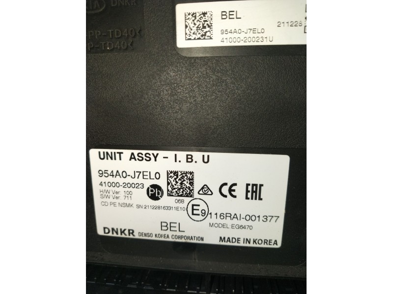 Recambio de modulo electronico para kia ceed business referencia OEM IAM 954A0J7EL0 4100020023 2022