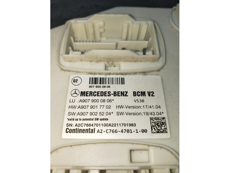 Recambio de modulo electronico para mercedes-benz sprinter iii furgón fwd referencia OEM IAM A9079000806 A9079017702 A9079025204