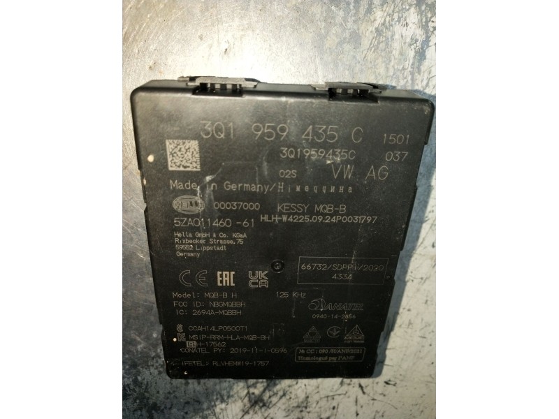 Recambio de modulo electronico para audi a1 sportback (gba) 25 tfsi referencia OEM IAM 3Q1959435C 5ZA01146061 00037000 2020