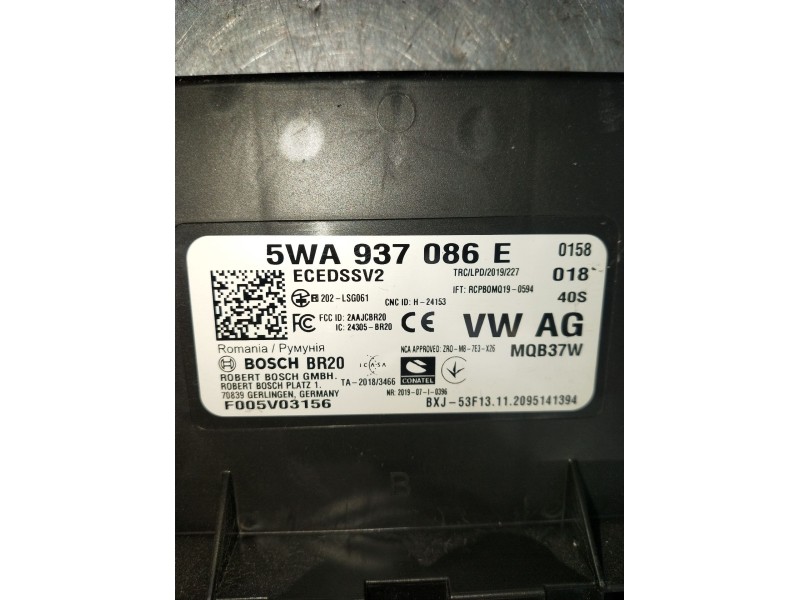 Recambio de modulo electronico para audi a3 sportback (8ya, 8yf) 35 tdi referencia OEM IAM 5WA937086E F005V03156 