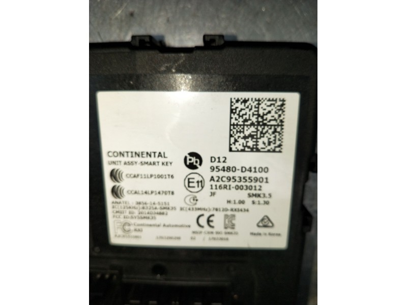 Recambio de modulo electronico para kia optima (jf) 1.7 crdi referencia OEM IAM 95480D4100 A2C95355901 2015