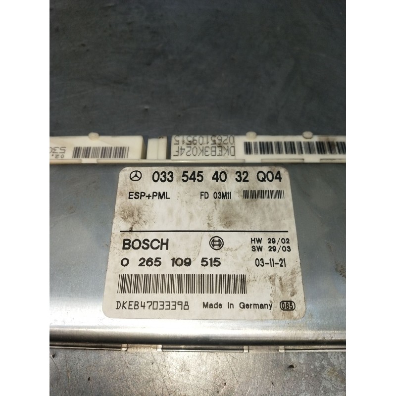 Recambio de modulo electronico para mercedes-benz clase e (w211) berlina e 320 cdi (211.026) referencia OEM IAM 0265109515 03354