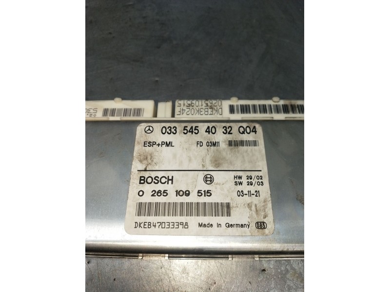 Recambio de modulo electronico para mercedes-benz clase e (w211) berlina e 320 cdi (211.026) referencia OEM IAM 0265109515 03354