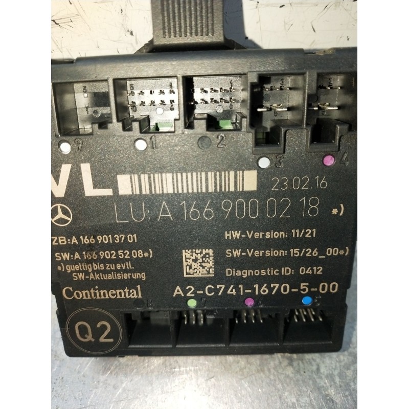 Recambio de modulo electronico para mercedes-benz clase cla (w117) shooting brake referencia OEM IAM A1669000218 A1669013701 A16