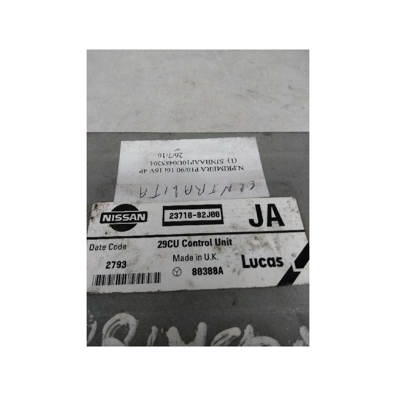 Recambio de centralita motor uce para nissan primera berl./familiar (p10/w10) 1.6 16v cat referencia OEM IAM 2371082J00 80388A J