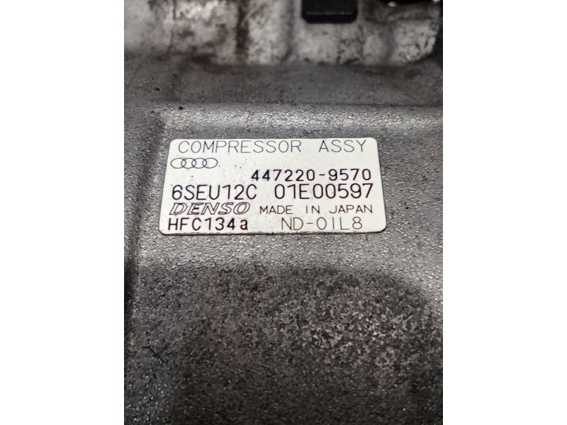 Recambio de compresor aire acondicionado para audi a4 b6 (8e2) 2.5 tdi referencia OEM IAM 4472209570 6SEU12C 01E00597
