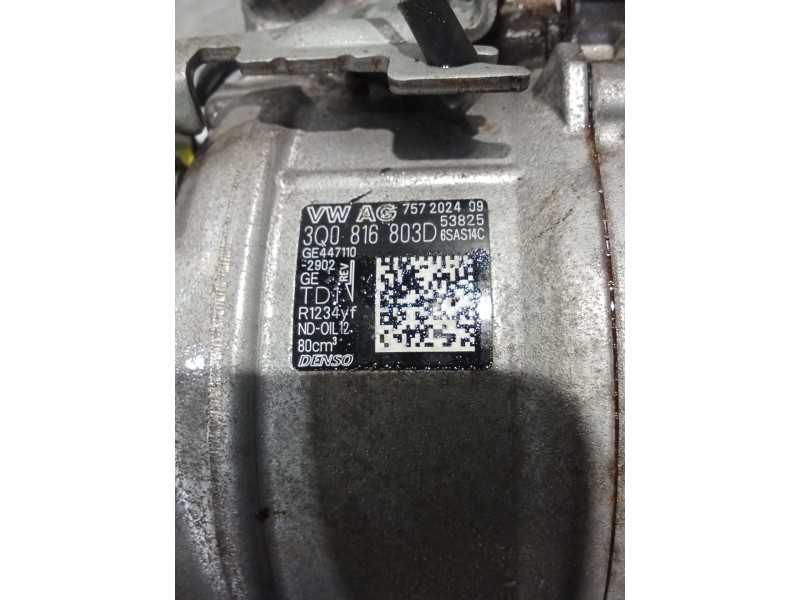 Recambio de compresor aire acondicionado para audi q3 (f3b) 35 tfsi referencia OEM IAM 3Q0816803D 757202409 GE447110