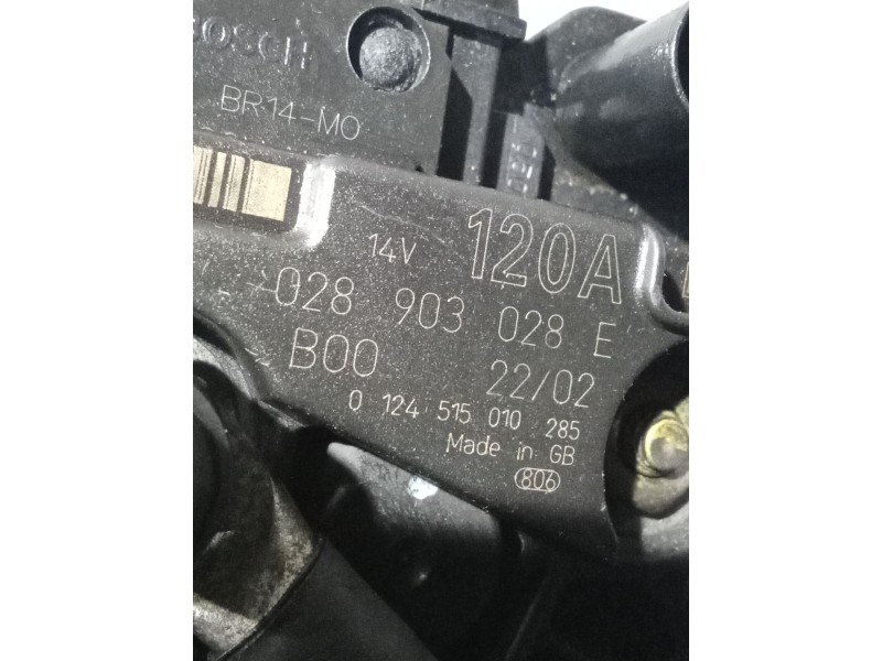 Recambio de alternador para audi a3 (8l1) 1.9 tdi referencia OEM IAM 028903028E 0124515010285 120A