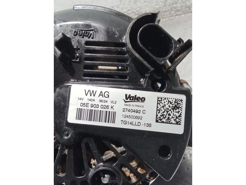 Recambio de alternador para audi q3 (f3b) 35 tfsi referencia OEM IAM 05E903026K 2740492C 
