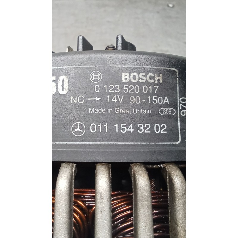 Recambio de alternador para mercedes-benz clase s (w220) berlina 500 (220.075) referencia OEM IAM 0111543202 0123520017 150A 98