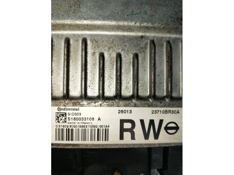Recambio de centralita motor uce para nissan qashqai i (j10, nj10) 1.5 dci referencia OEM IAM S180033108A 23710BR30A 2007 SID303