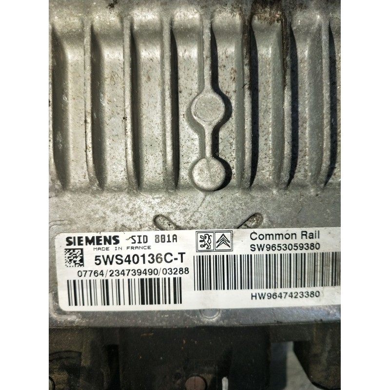 Recambio de centralita motor uce para peugeot partner monospace (5_, g_) 2.0 hdi referencia OEM IAM SW9653059380 5WS40136CT HW96