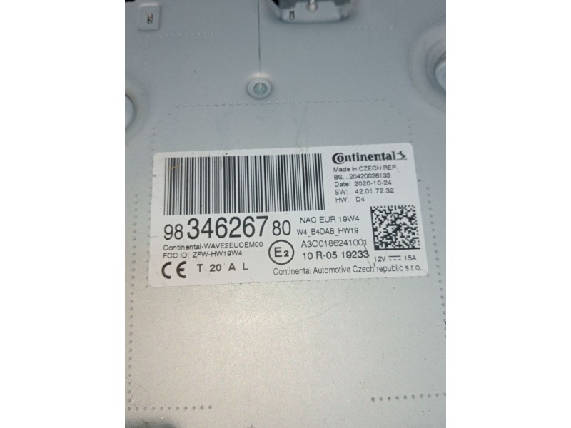 Recambio de sistema navegacion gps para citroën c5 aircross (ac_, aj_, ar_, a4_) 1.5 bluehdi 130 (acyhzj, acyhzr) referencia OEM