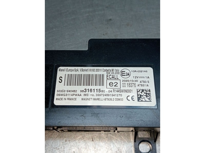 Recambio de modulo electronico para citroën c5 aircross (ac_, aj_, ar_, a4_) 1.5 bluehdi 130 (acyhzj, acyhzr) referencia OEM IAM