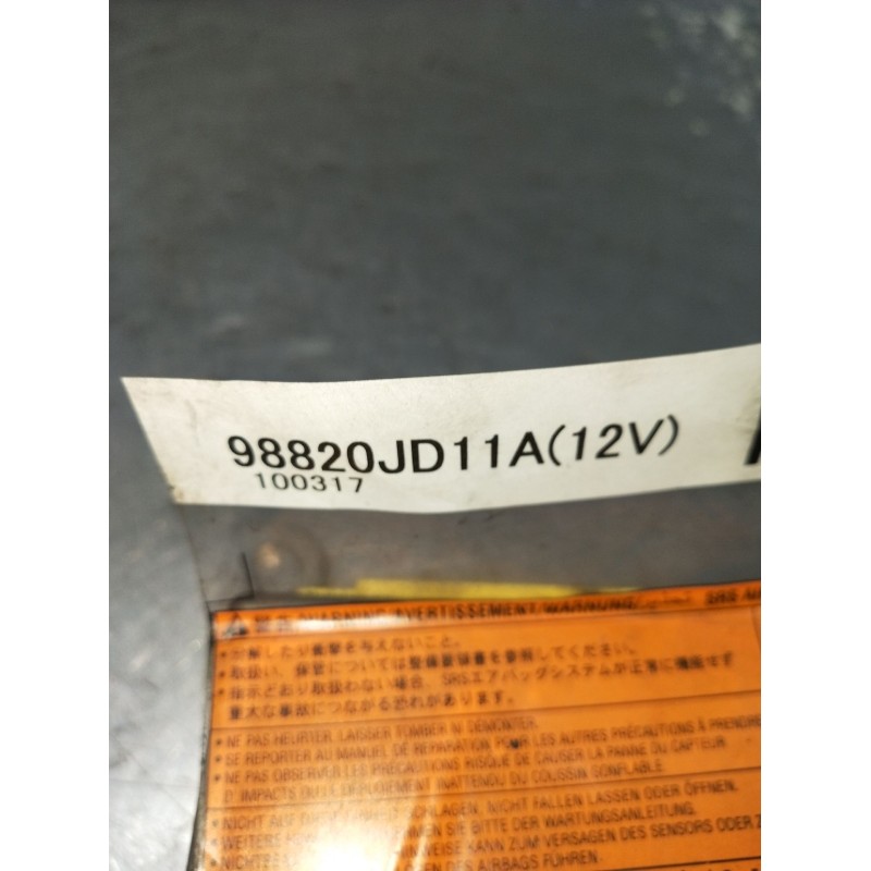 Recambio de kit airbag para nissan qashqai i (j10, nj10) 1.5 dci referencia OEM IAM 98820JD11A  2007