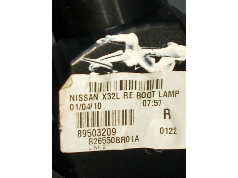 Recambio de piloto trasero derecho interior para nissan qashqai i (j10, nj10) 1.5 dci referencia OEM IAM 89503209 B26550BR01A 20