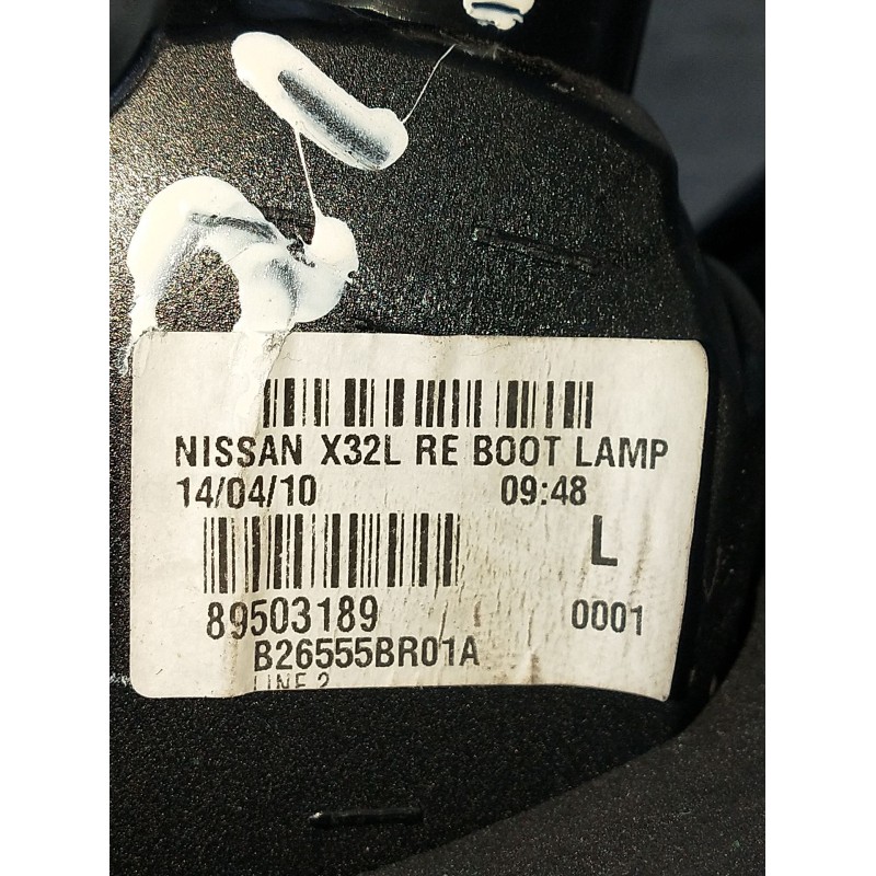 Recambio de piloto trasero izquierdo interior para nissan qashqai i (j10, nj10) 1.5 dci referencia OEM IAM 98503189 B26555BR01A 