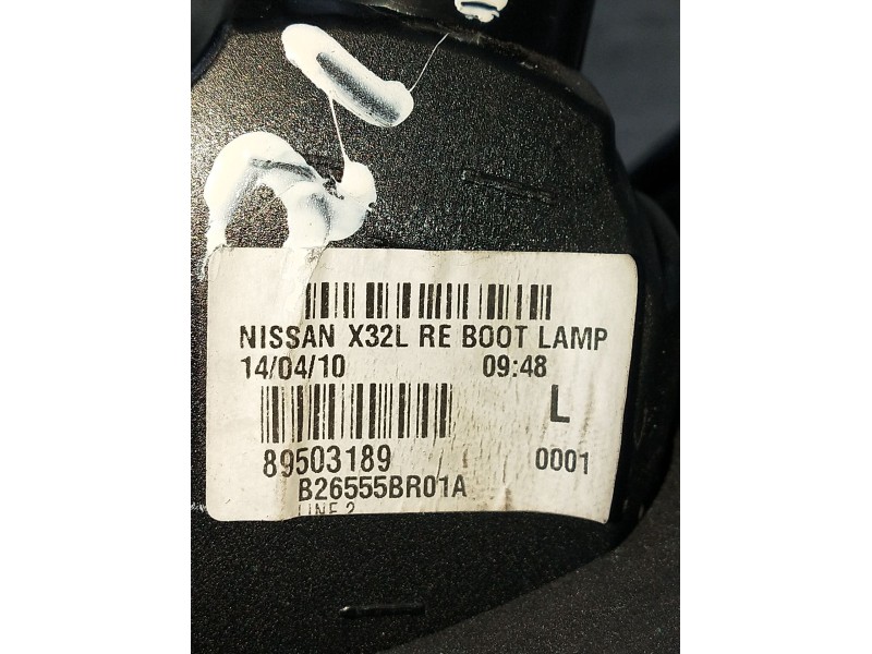 Recambio de piloto trasero izquierdo interior para nissan qashqai i (j10, nj10) 1.5 dci referencia OEM IAM 98503189 B26555BR01A 