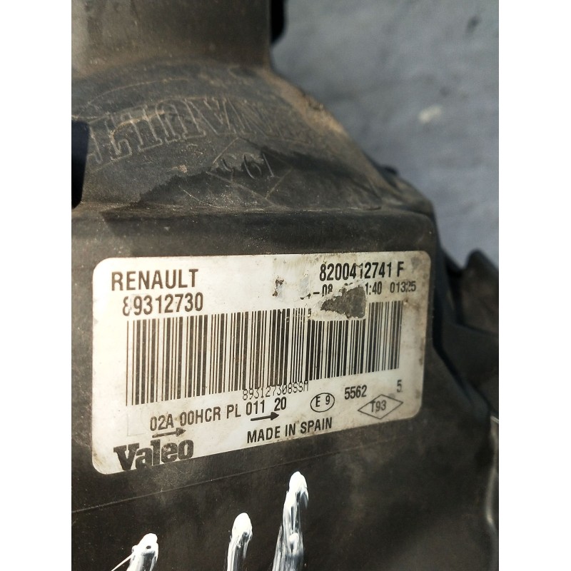 Recambio de faro izquierdo para renault megane ii station wagon (km0/1_) 1.9 dci referencia OEM IAM 8200412741F 89312730 PARA PU